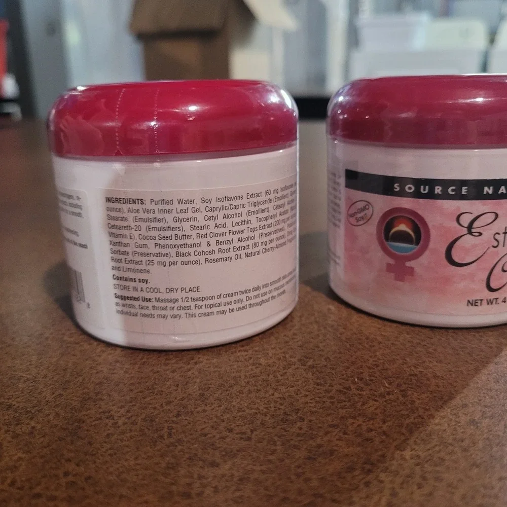 Source Naturals 4 oz Phyto Estrogen Cream -Set of 2- SEALED Best By 7/2028